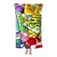 thumbnail image 3 of Yoshi Toalla de playa de secado rápido con diseño temático, regalo para mujeres y niñas, ideal para cumpleaños, fans, amantes de la música, uso en la playa o al aire libre, 78 × 160 cm, 3 of 6