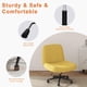 thumbnail image 4 of Silla de oficina Shintenchi Criss Cross sin brazos giratoria amarilla, 4 of 4