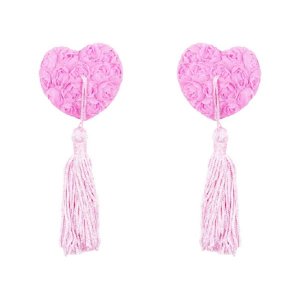 Dominame - Pezoneras Con Borlas Corazones Rosa