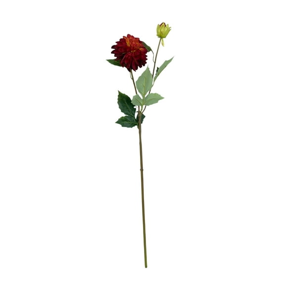 Flor Dahlia Roja 68cm