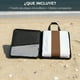 thumbnail image 4 of Toalla Microfibra Playa + Bolso Viaje 160x90 Cm Xl Gimnasio Grande Az Cafe Verano, 4 of 9