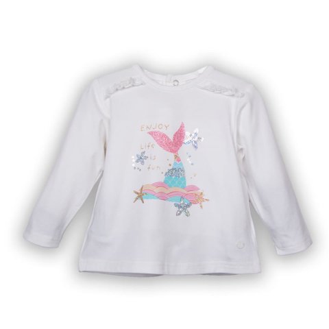 Polera Bebé Niña Blanco Pillin