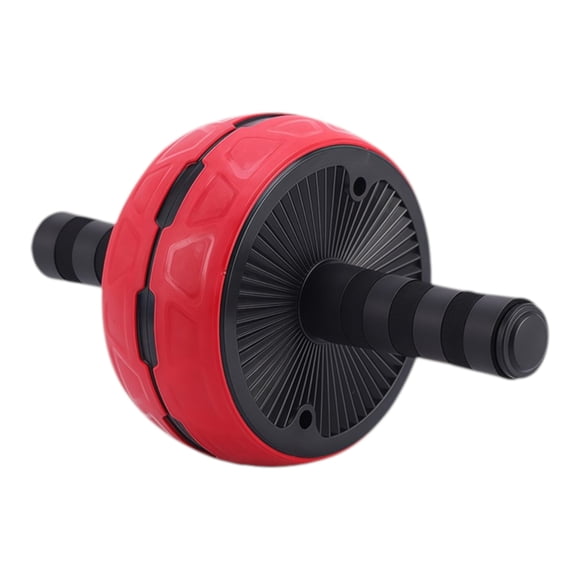 Rueda Abdominal PWRFitness Roja con Mango de Espuma para Ejercicio Core