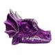 thumbnail image 3 of Resin Dragon Head Statue Soporte De Bola De Cristal Para Decoración De La Oficina En El Hogar Púrpura, 3 of 5