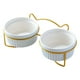 thumbnail image 4 of Cuenco De Comida Para Gatos Elevado Dispensador De Alimentos Cuenco Para Perros Cuenco Alimentador De Alimentos De Agua Plato Para Gatos Azul, 4 of 5