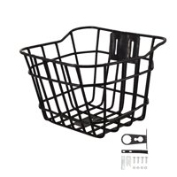 Magideal - Cesta De Bicicleta Para Niños, Decoración Delantera, Cesta De Almacenamiento, Cesta De De Metal Liviana, Cesta De Manillar Para Niñas Y Niños 15Cmx9.5Cmx23Cm