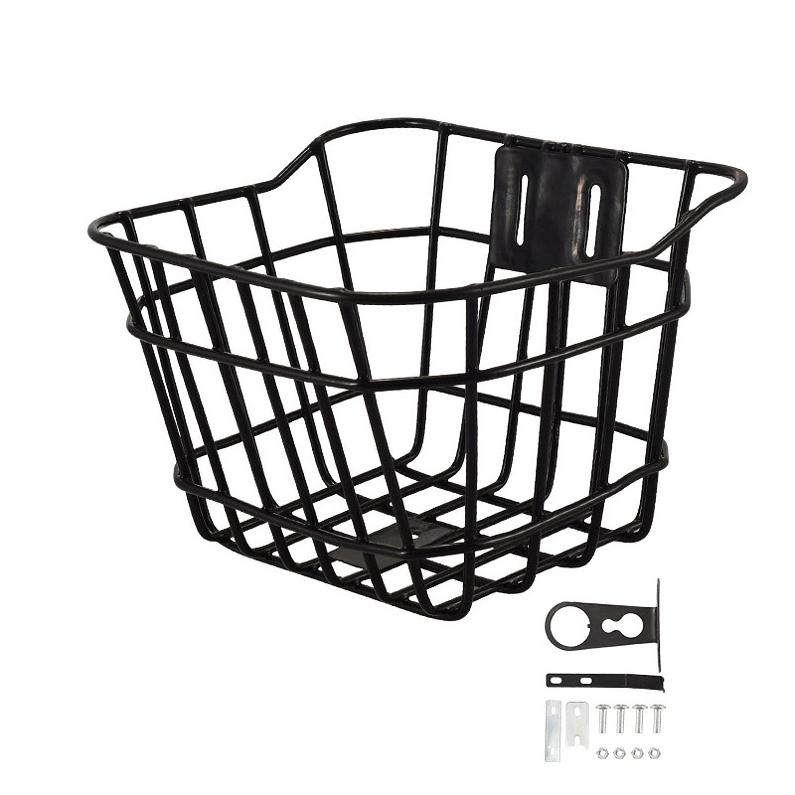 Magideal - Cesta De Bicicleta Para Niños, Decoración Delantera, Cesta De Almacenamiento, Cesta De De Metal Liviana, Cesta De Manillar Para Niñas Y Niños 18Cmx15Cmx16.5Cm