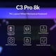 thumbnail image 2 of Teclado Keychron C3 Pro TKL 8K Intercambiable en Caliente RGB, 2 of 8