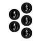 thumbnail image 4 of Amortiguador Para Puerta De Coche, Junta Decorativa, Amortiguador De Parachoques, 5x Negro Con Letrero, 4 of 5