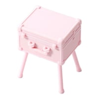 Bothyi - 1/12 Estuche De Maquillaje En Miniatura Caja Organizadora De Cosméticos Accesorio Escena De Vida Rosa