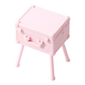 Bothyi - 1/12 Estuche De Maquillaje En Miniatura Caja Organizadora De Cosméticos Accesorio Escena De Vida Rosa