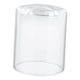 thumbnail image 5 of Pantalla de lámpara de cristal transparente, cubierta decorativa, pantalla cilíndrica, lámpara colgante, lámpara colgante para habitación de luz, , 12cmx15cm, 5 of 5
