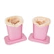 thumbnail image 1 of Paquete de 2 gafas de peluche forrado soporte de la caja de gafas protectoras para escritorios o mesas de noche (rosa), 1 of 3