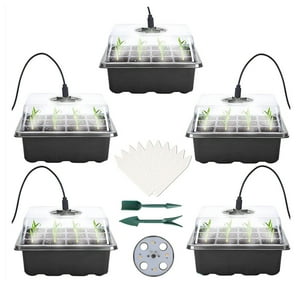 Miabu - Germinador Semillas Con Luz Pack 5 Bandejas