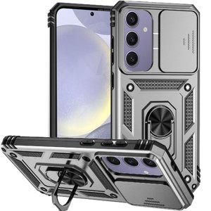 Estuche Gangxun Para Samsung Galaxy S24 Fe, Soporte Giratorio 360°, Estilo Mecánico Y Magnético