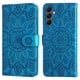 thumbnail image 2 of Funda tipo cartera FOXDOCK para Samsung Galaxy A25 5G , diseño girasol en relieve, cuero PU, cierre magnético, soporte y tarjetero, 2 of 5