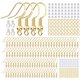 thumbnail image 1 of Ganchos para pendientes iewyck 300 piezas con baño de oro 14k, 1 of 6