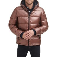 Chaqueta Tommy Hilfiger Classic Con Capucha Acolchada Para Hombre, Color Marrón