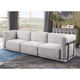 thumbnail image 1 of 120 Inch Light Gray Chenille Modular Sofa , Sturdy Iron,Wood Frame ,Fashionable and Versatile Upholstered Couch for Contemporary Living Rooms, 1 of 3