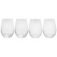 Wayu - Set 4 Vasos Redondos Vidrio