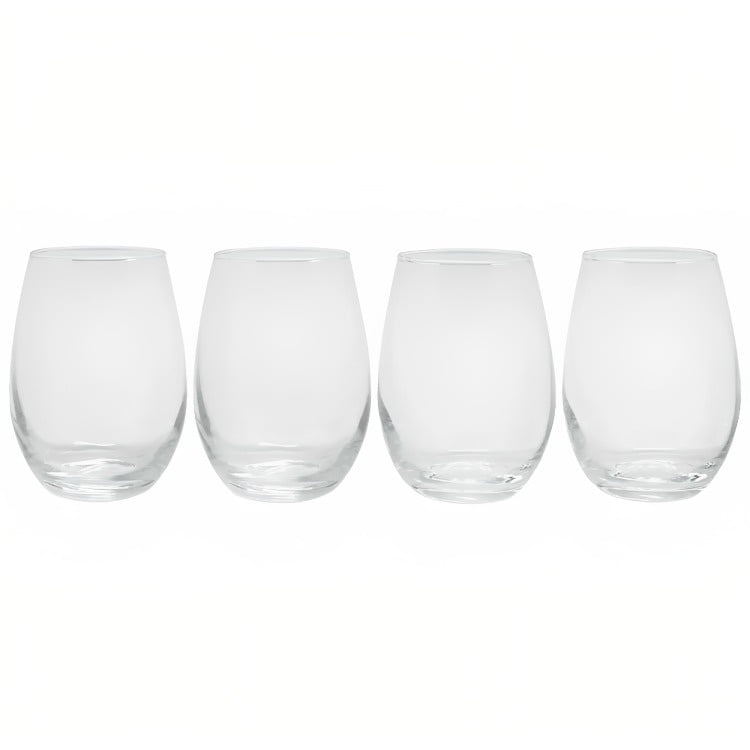 Wayu - Set 4 Vasos Redondos Vidrio