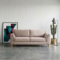 Latam Home - Sofa Milan 3C Con Resortes Pocket Tela Velvet Beige