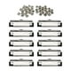 thumbnail image 5 of 10 Piezas Abrazaderas para Portapapeles Clips para Portapapeles de Oficina de Perfil Bajo Suministros de Oficina con Pies de Goma Hardware Clips para, 5 of 5