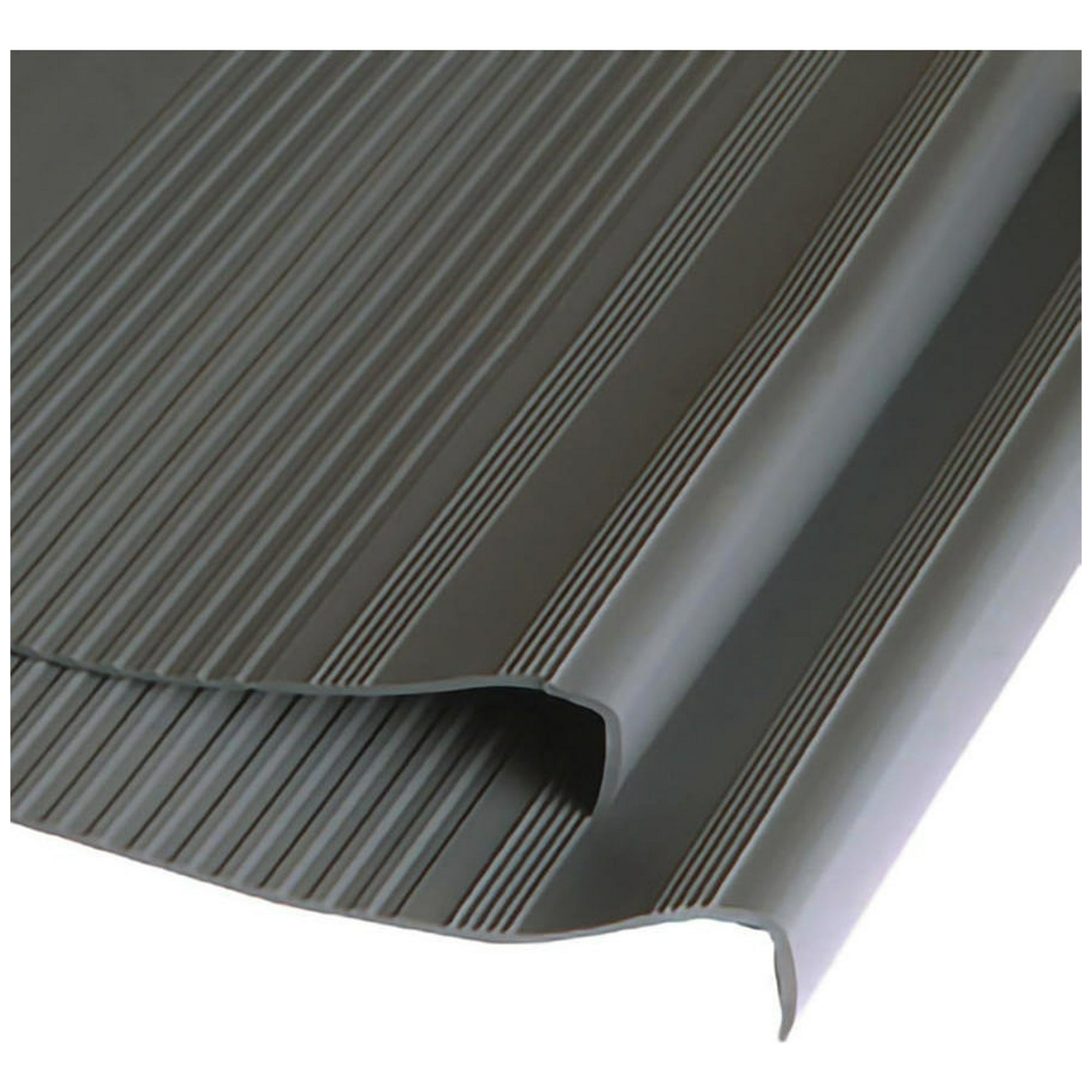 Grada Estriada Escalera Pvc 0,5x3,0 Mts Gris Oscuro Dvp