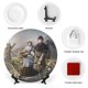 thumbnail image 3 of Medieval Plato decorativo de porcelana fina (bone china), plato decorativo de cerámica para hogar, oficina, soporte de pared, platos decorativos para dormitorio - 6 pulgadas (15 cm), 3 of 6