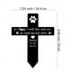 thumbnail image 2 of 1pc Pet Acrylic Memorial Garden Stake For Cats And Dogs, Dog Memorial Grave Marker Cross, 2 of 2