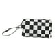 thumbnail image 1 of Neceser De Lona Organizador Estuche De Almacenamiento Con Asa Correa Cosmético Bolsa Negro Blanco A Cuadros, 1 of 5