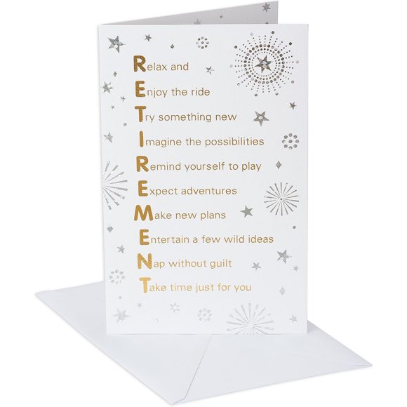 Tarjeta de jubilación American Greetings 5.375 por 8.25 in