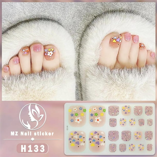 Gel New Toenail Stickers The New Whitening Toenail Stickers Crystal Manicure Toenail Stickers Health & Beauty Summer