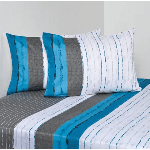 Genérico - Sabanas Cannon 2 Plazas 144 Hilos Diseño Targa Color Alba