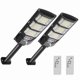 thumbnail image 1 of Foco Reflectore Solas Led Exterior 2 Unid +soporte Y Mando Negro Blanco Cálido, 1 of 9
