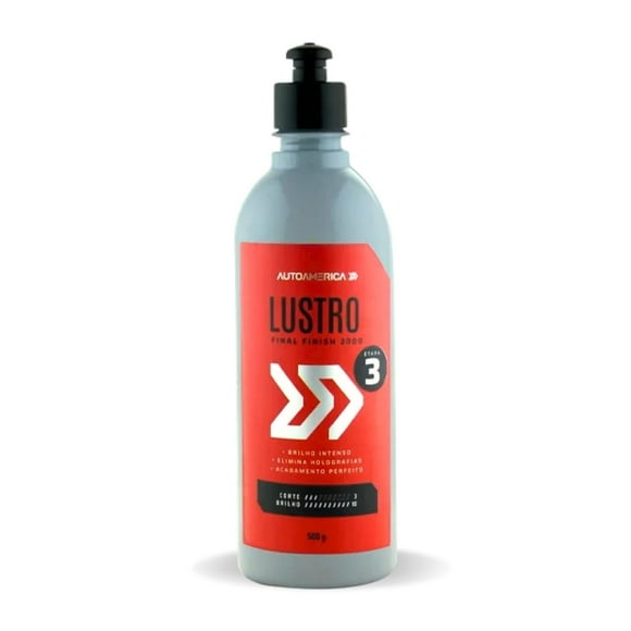 Compuesto pulidor Lustre Paso 3 Autoamerica 300ml blanco