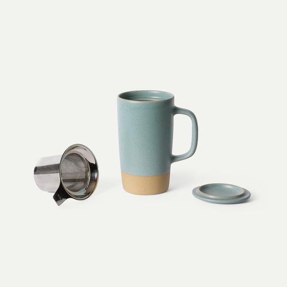 Taza de té MORA 510 ml con infusor y tapa, cerámica