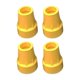 thumbnail image 4 of Juego De 4 Puntas De Bastón De 22 Mm, Almohadillas Para Muletas, Base Antideslizante Profesional, Color Amarillo, 4 of 4