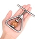 thumbnail image 3 of Casca nueces Casca nueces de acero inoxidable Casca nueces Herramienta de casca nueces pesada para todas las nueces, incluyendo nueces negras, avellanas, almendras, nueces,, 3 of 3