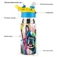 thumbnail image 3 of Bulldog Francés Botella de Agua con Tapa Pop Top de Un Toque, Acero Inoxidable, a Prueba de Fugas, para Deportes, Botella Infantil azul 12 oz, 3 of 6