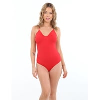 Samia - Traje De Baño Rebajado Con Amarras Rojo M