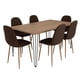 thumbnail image 2 of Comedor 6 Sillas Sin Brazo Miel - Café Oscuro, 2 of 8