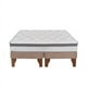 thumbnail image 1 of Cama Europea Stella 2 Plazas 150x190 cm Base Colchón Madera Beige, 1 of 3