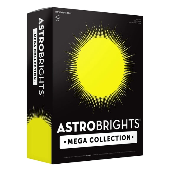 Cartulina Astrobrights 21.6 × 27.9 cm 320 láminas