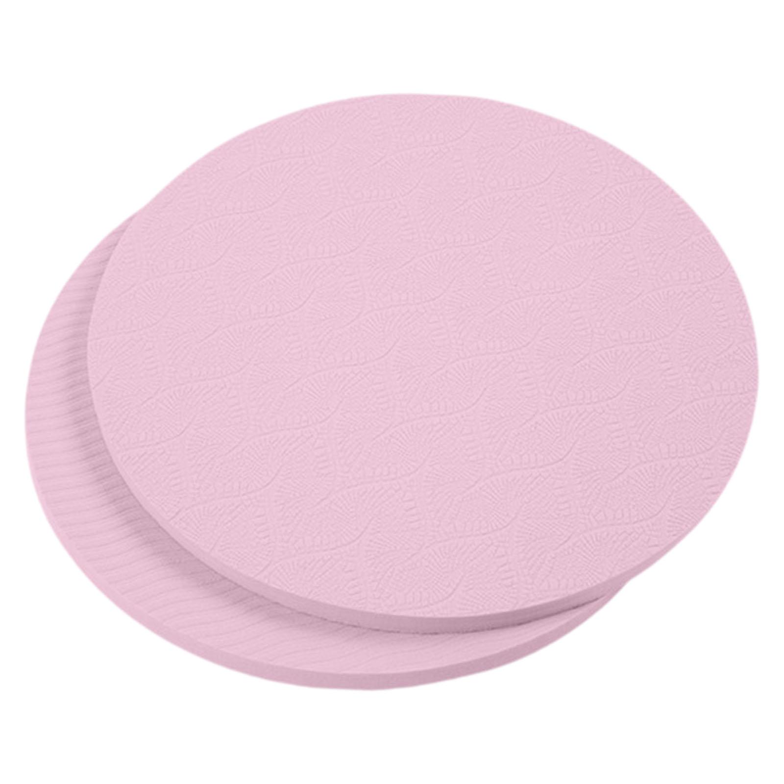 Magideal - 2 Rodilleras De Apoyo, Cojín Deportivo Redondo De Equilibrio De 18 Cm, Protección Antideslizante Para Rodillas Y Codos, Cojín De Entrenamiento Portáti Rosa