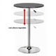 thumbnail image 2 of Mesa Bar Altura Regulable 60 A 93 Cm Diametro Comedor Gira 360° Blanco, 2 of 3