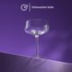 thumbnail image 4 of Juego de 4 copas coupe JoyJolt de cristal 240 ml, 4 of 9