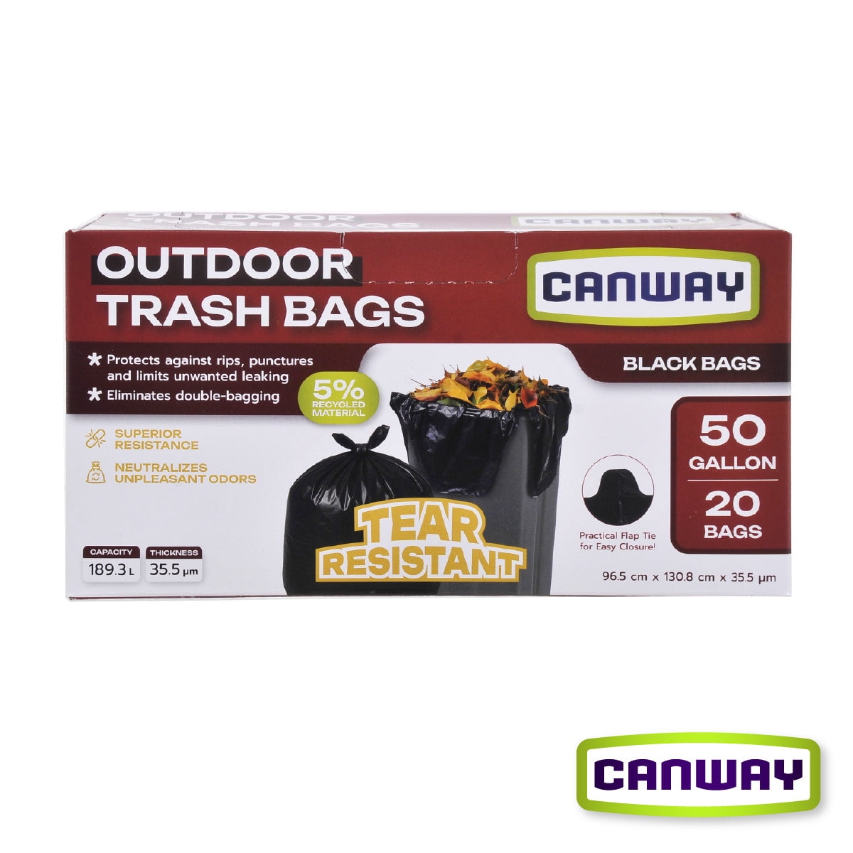 Bolsas Basura Exteriores Grande 97 X 131 Cm Canway 20 Un