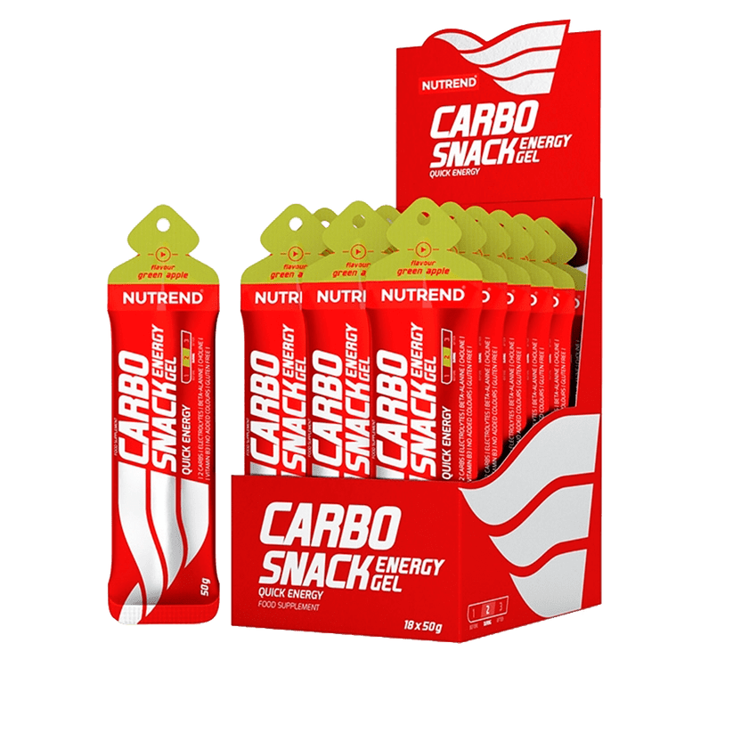 Nutrend - Carbo Snack Energy Gel Green Apple 18 Unidades Sachet -