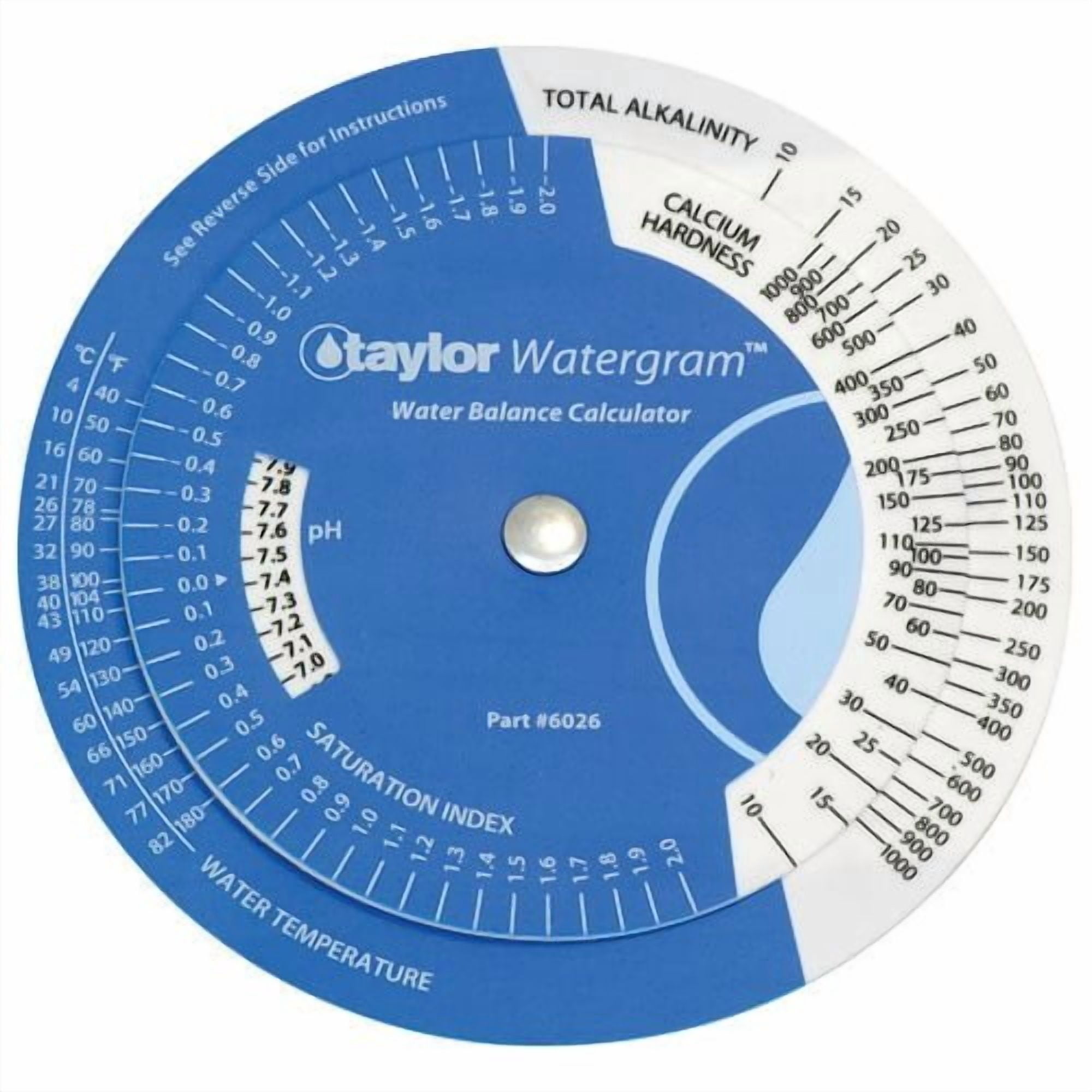 Calculadora De Equilibrio Del Agua Taylor Watergram Circular 6026
